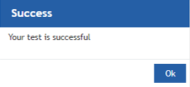 Test success message Test success message