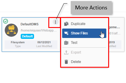Show Files in More Actions Show Files in More Actions