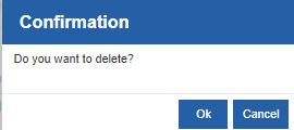 Datasource Delete confirmation Datasource Delete confirmation
