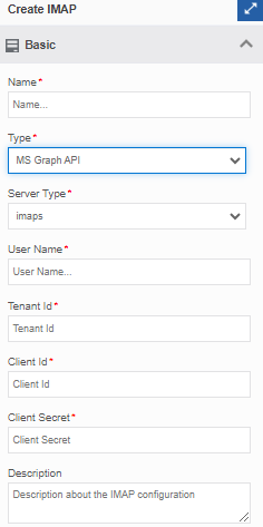 MS Graph API configuration for IMAP MS Graph API configuration for IMAP