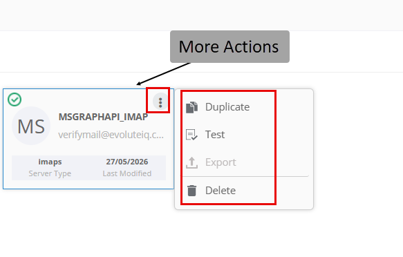 Duplicating the IMAP Duplicating the IMAP