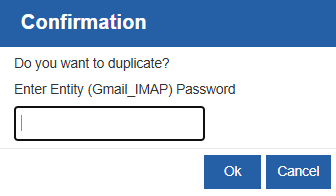 Duplicate confirmation Duplicate confirmation