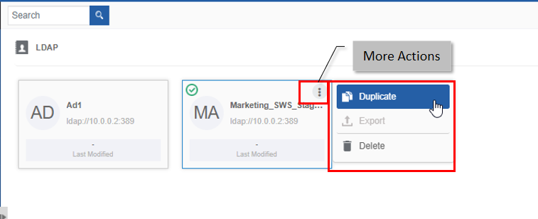 Duplicating the LDAP Duplicating the LDAP