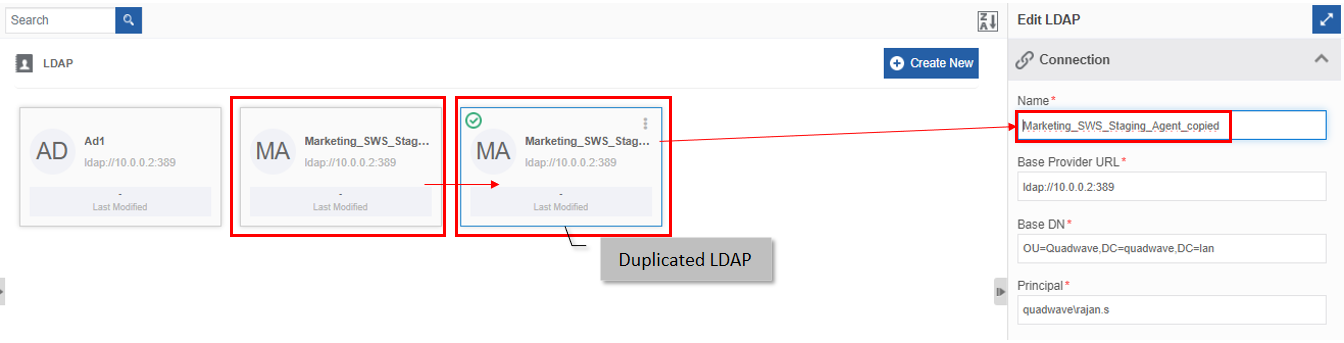 The duplicated LDAP The duplicated LDAP