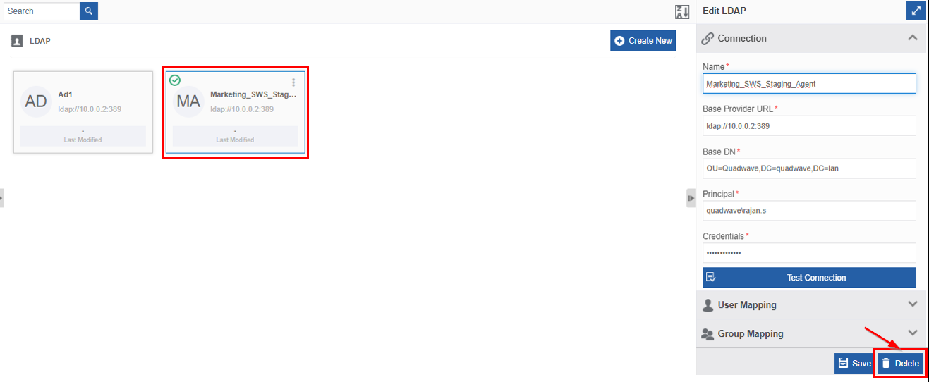 Deleting LDAP Deleting LDAP