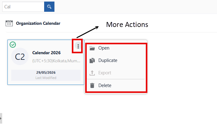 Duplicating the calendar Duplicating the calendar