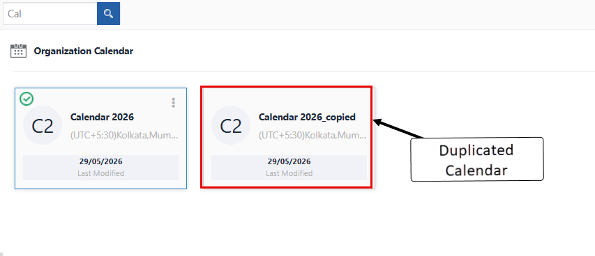 The duplicated calendar The duplicated calendar