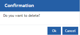 Calendar Delete confirmation Calendar Delete confirmation