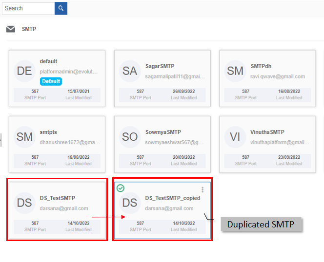 The duplicated SMTP The duplicated SMTP