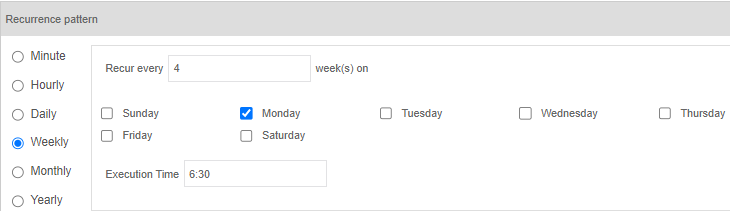 Weekly Time Weekly Time