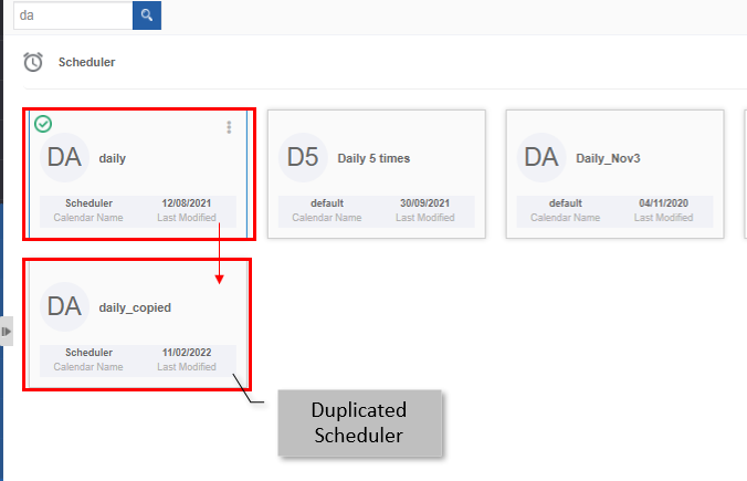 The duplicated scheduler The duplicated scheduler