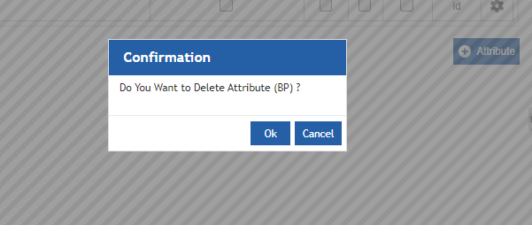 Delete Attribute confirmation Delete Attribute confirmation