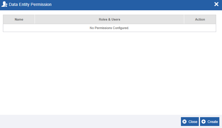Data Entity Permission pop-up Data Entity Permission pop-up