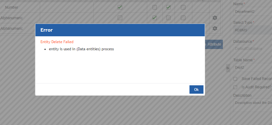 Error message Error message