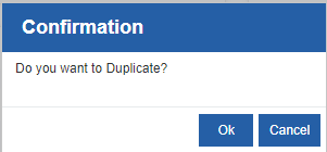 Duplicate confirmation Duplicate confirmation