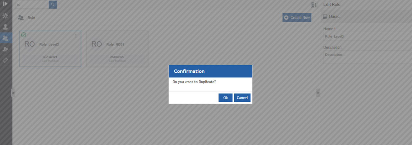 Duplicate confirmation Duplicate confirmation
