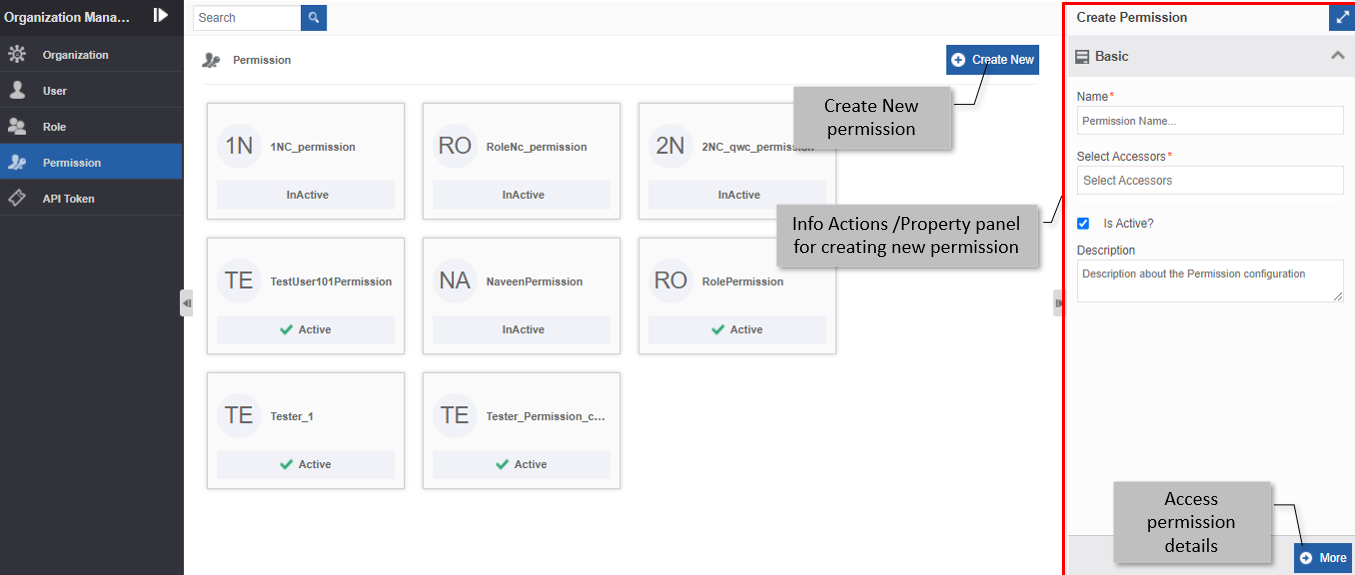 Creating new permission Creating new permission