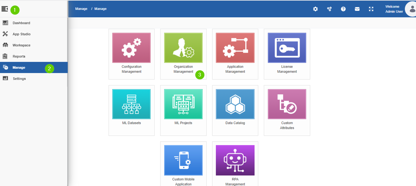 Viewing Organization Management Viewing Organization Management