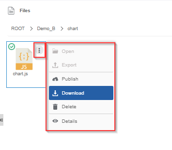 Download file option Download file option