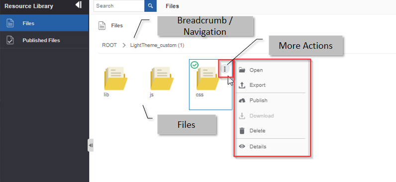 Viewing the File page details Viewing the File page details