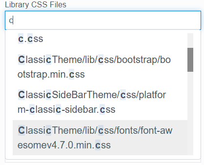 Library CSS Files Library CSS Files