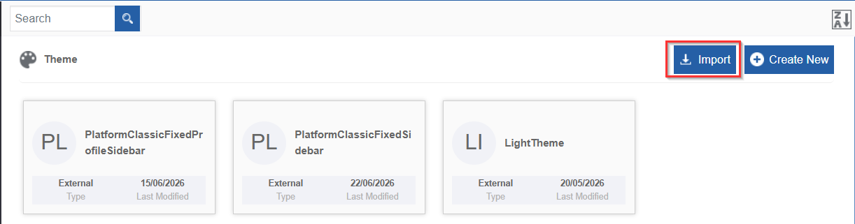 Import Theme Import Theme