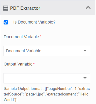 PDF Extractor property PDF Extractor property