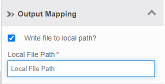 Output Mapping - Write file to local path? Output Mapping - Write file to local path?