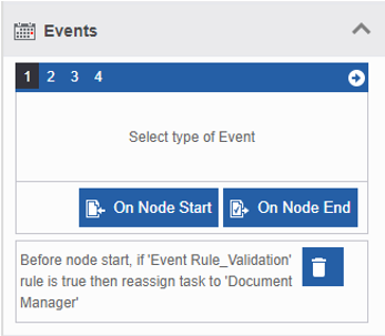 Event configuration Event configuration