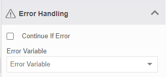 Error Handling Error Handling