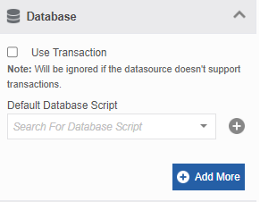 Database property for mapping DB script Database property for mapping DB script