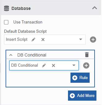 Mapping conditional DB script Mapping conditional DB script