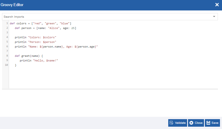 Groovy Editor Groovy Editor