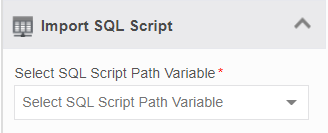 Import SQL Script property Import SQL Script property