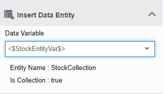 Insert Data Entity property Insert Data Entity property