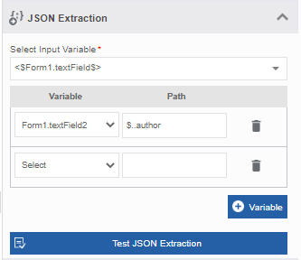 Variable and JSON path Variable and JSON path