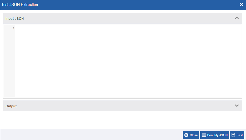 Test JSON extraction Test JSON extraction