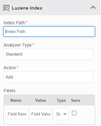 tooltip Lucene Index property