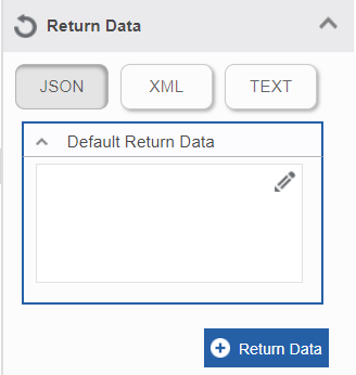 Return data textbox with the edit icon Return data textbox with the edit icon