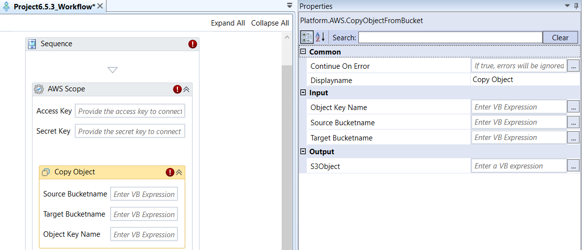 Copy Object activity and properties Copy Object activity and properties