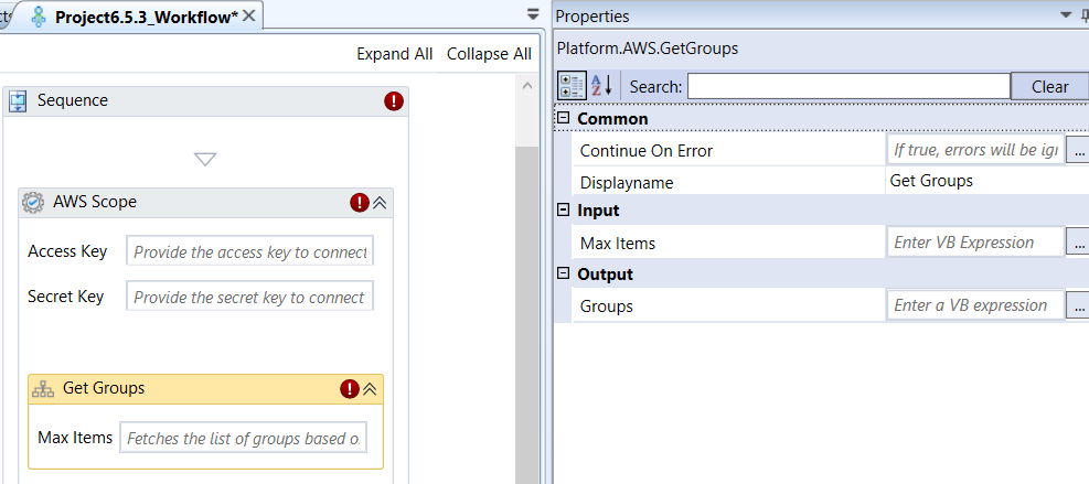 Get Groups activity and properties Get Groups activity and properties