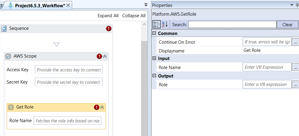 Get Role activity and properties Get Role activity and properties