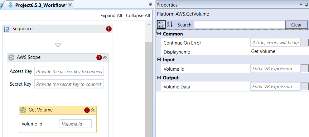 Get Volume activity and properties Get Volume activity and properties