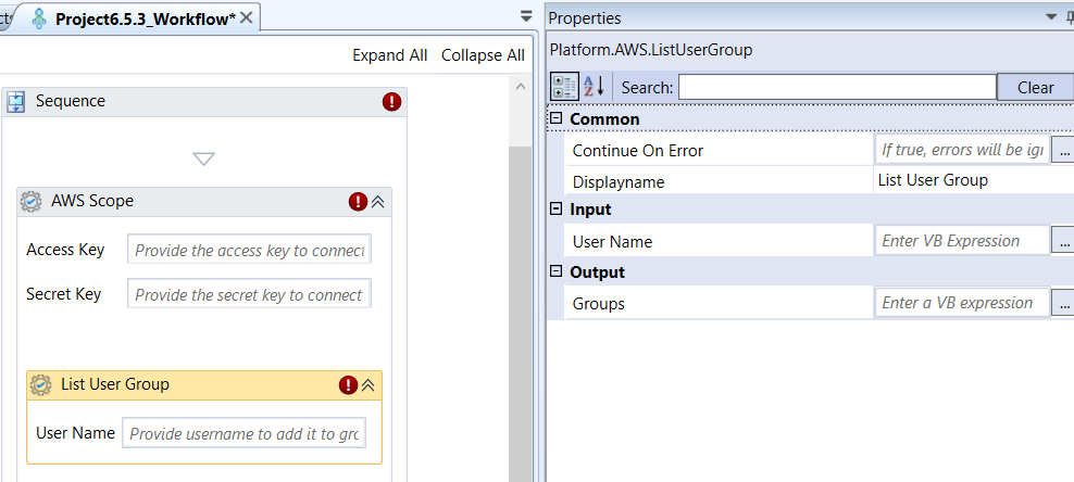 List User Group activity and properties List User Group activity and properties