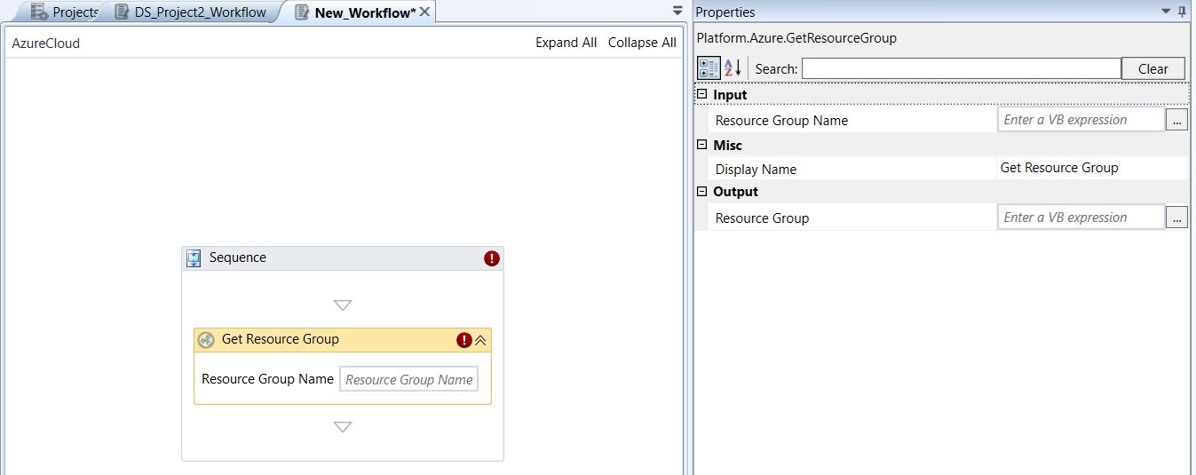 Get Resource Group activity and properties Get Resource Group activity and properties