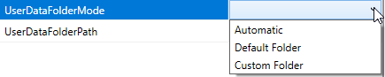 UserDataFolderMode UserDataFolderMode