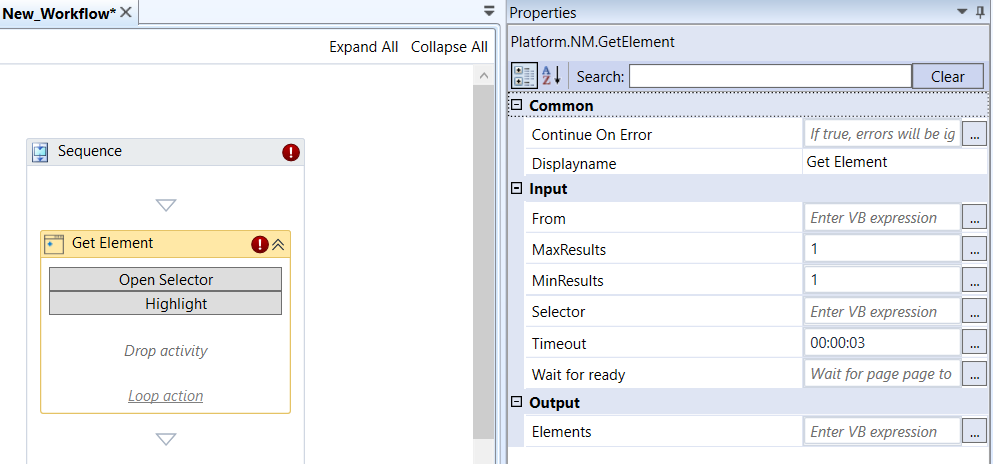 NM.Get Element activity and properties NM.Get Element activity and properties