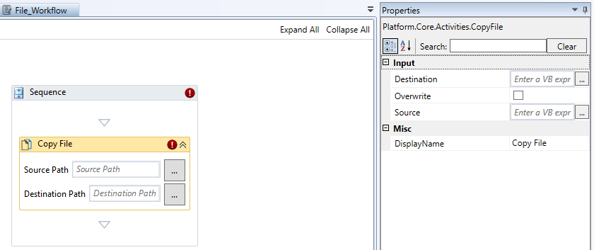 Copy File activity and properties Copy File activity and properties