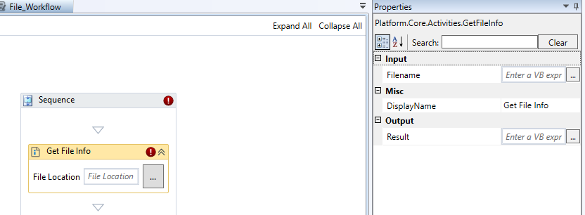 Get File Info activity and properties Get File Info activity and properties