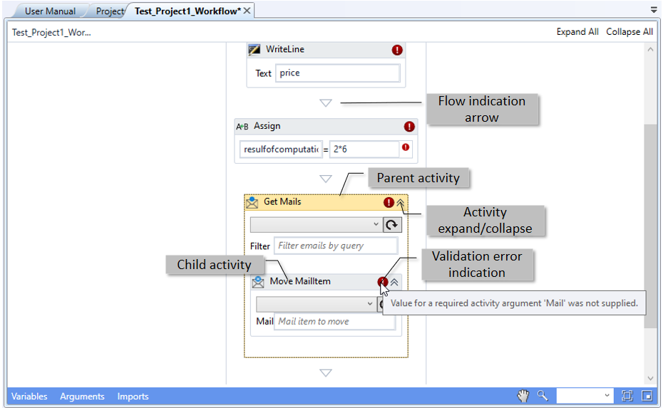 Activity UI details Activity UI details